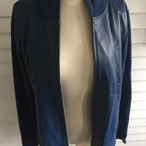 Pendleton Leather Wool Jacket Size XL